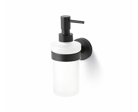 CLASSIC – Dispenser for flytende såpe / matt glass / matt svart