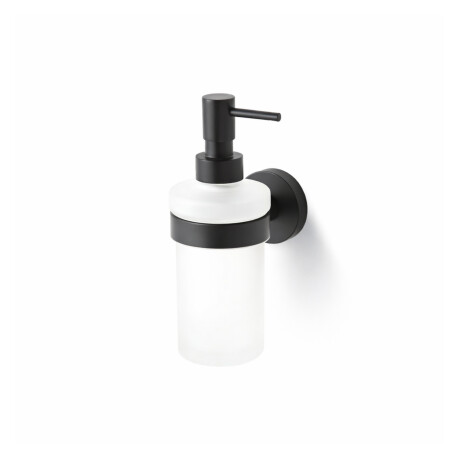 CLASSIC – Dispenser for flytende såpe / matt glass / matt svart #1