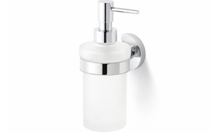 CLASSIC – Dispenser for flytende såpe / matt glass / krom