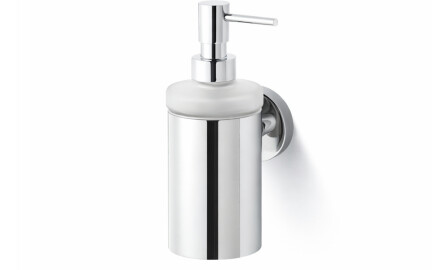 CLASSIC – Dispenser for flytende såpe / metallhus, matt glass / krom