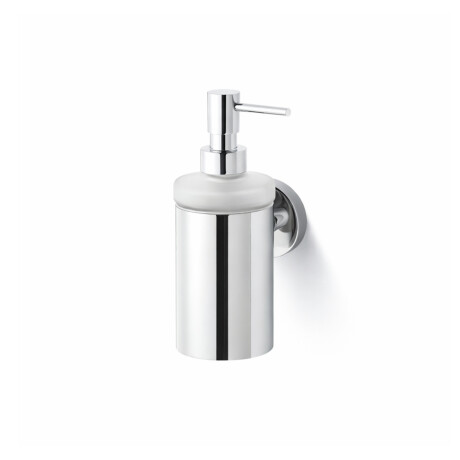 CLASSIC – Dispenser for flytende såpe / metallhus, matt glass / krom #1