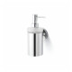 CLASSIC – Dispenser for flytende såpe / metallhus, matt glass / krom #1