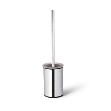 CLASSIC – Lav, frittstående toalettbørste / metallbeholder, glassinnsats / krom #1