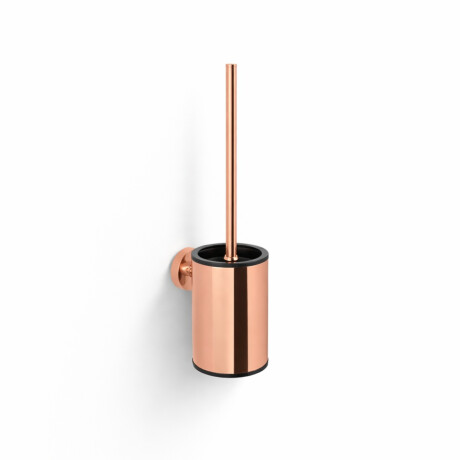 CLASSIC – Lavt hengende toalettbørste / metallbeholder, innsats i plast / rosa gullglans #1