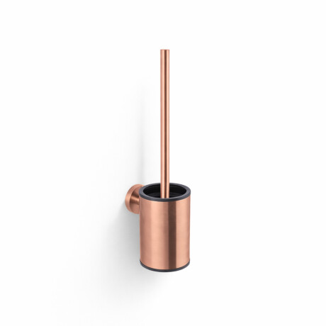 CLASSIC – Lavt hengende toalettbørste / metallbeholder, innsats i plast / rosa gull, børstet #1