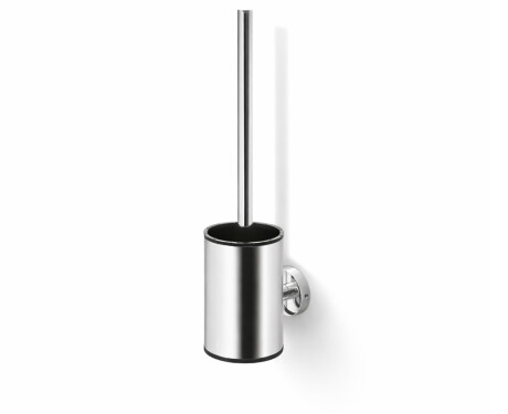CLASSIC – Lavt hengende toalettbørste / metallbeholder, silikonhode / krom