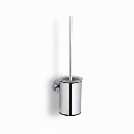 CLASSIC – Lavt hengende toalettbørste / metallbeholder, glassinnsats / krom #1