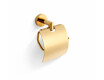 CLASSIC – Toalettpapirholder / med beskyttelsesdeksel / gullglans