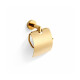 CLASSIC – Toalettpapirholder / med beskyttelsesdeksel / gullglans #1