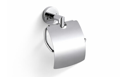 CLASSIC – Toalettpapirholder / med beskyttelsesdeksel / krom