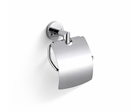 CLASSIC – Toalettpapirholder / med beskyttelsesdeksel / krom
