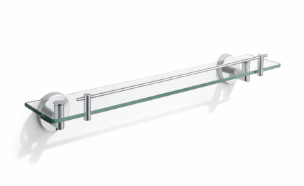 CLASSIC – Hylle 60 under speilet / krom, gjennomsiktig glass