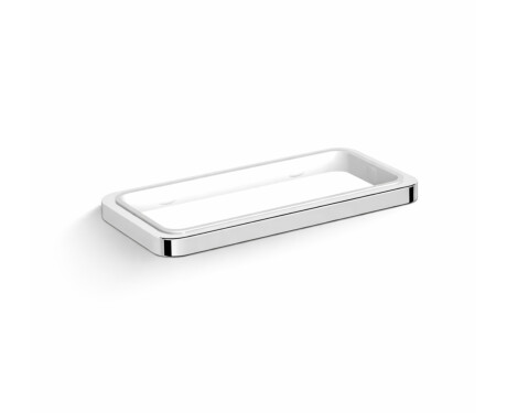 NEXT – Dobbeltholder, til montering på benkeplate / * glass bestilles separat / krom
