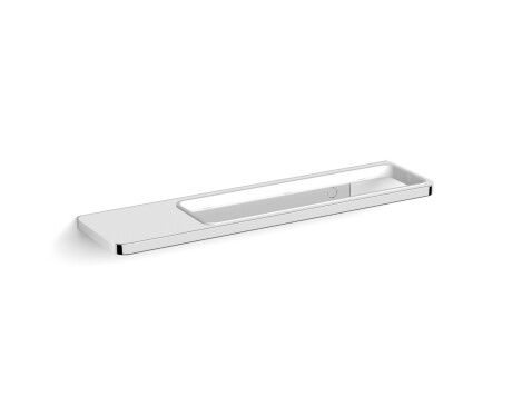 NEXT – Trippelhenger med hylle / * glass bestilles separat / krom
