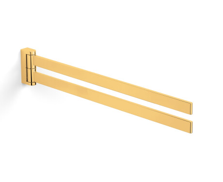 MILANO – Håndkleholder / med to bevegelige armer / gullglans