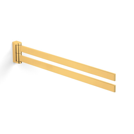 MILANO – Håndkleholder / med to bevegelige armer / gullglans #1