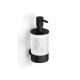 MEGAN – Dispenser for flytende såpe / matt svart, matt glass #1