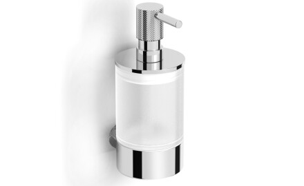 MEGAN – Dispenser for flytende såpe / krom, matt glass