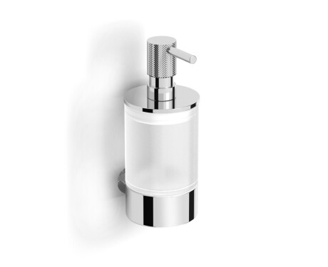 MEGAN – Dispenser for flytende såpe / krom, matt glass