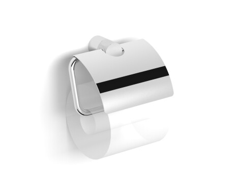 MEGAN – Toalettpapirholder / med beskyttelsesdeksel / krom