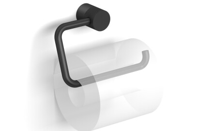MEGAN – Toalettpapirholder / bevegelig uten deksel / matt svart
