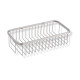 Kurv 30x14x9 / børstet stål #1