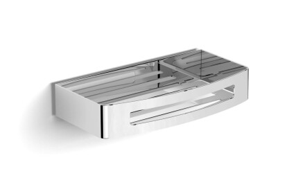 Kurv 22x12x4 / Lift & Clean™-feste / polert stål