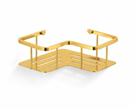 Handlekurv – hjørnehylle 20x20x7 / gullglans