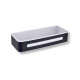 Kurv 29x12x5,5 / matt svart / innsats i hvitt plast #1