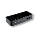 Kurv 29x12x5,5 / matt svart / innsats i svart plast #1