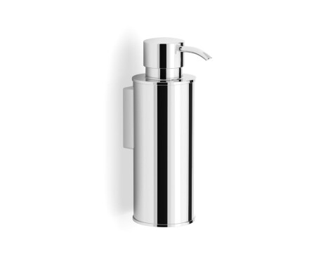 Dispenser for flytende såpe 0,25 l / rund / krom