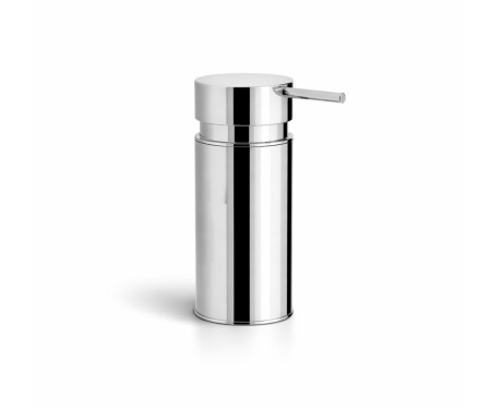 Dispenser for flytende såpe 0,15 l / rund, til montering på benkeplate / krom