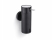Dispenser for flytende såpe 0,15 l / matt svart / svart pumpe + polert stål