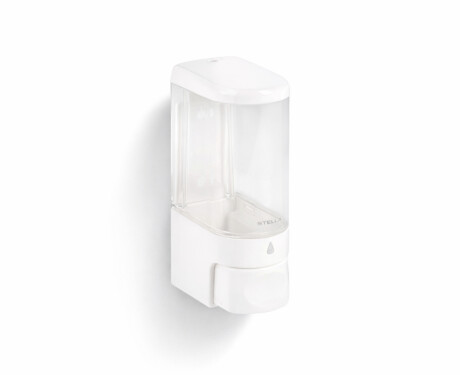 Dispenser for flytende såpe 0,25 l / ABS, hvit, blank