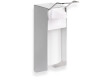 Dispenser for desinfeksjonsvæske, 0,5 l, med albuebetjening / matt aluminium