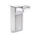 Desinfeksjonsvæskedispenser 1,0 l med albuebetjening / matt aluminium #1
