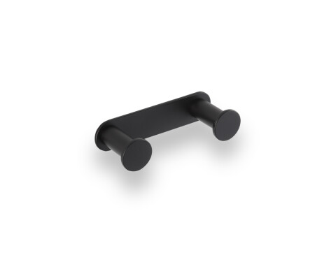Bred hengere - 2 håndklekroker / matt svart