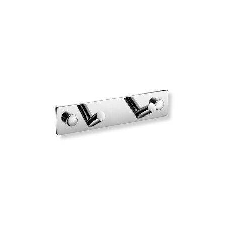 Hengere - 2 skrå håndklekroker / krom #1