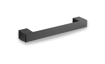 Rett baderomshåndtak, 28 cm / matt svart