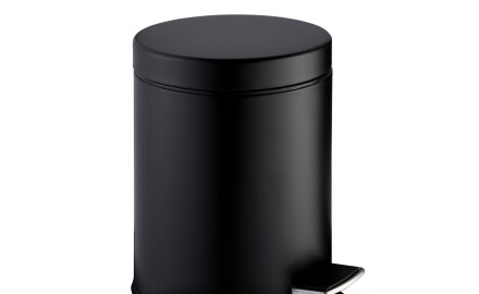 STANDARD rund pedalbøtte, 5 liter, soft close / matt svart