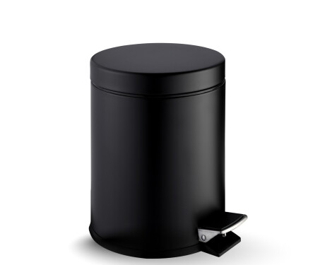 STANDARD rund pedalbøtte, 5 liter, soft close / matt svart