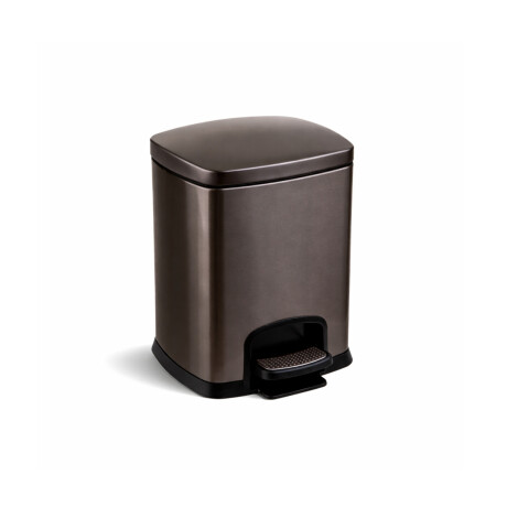 PREMIUM rektangulær pedalbøtte, 5 liter, soft close / grafittmetallic #1