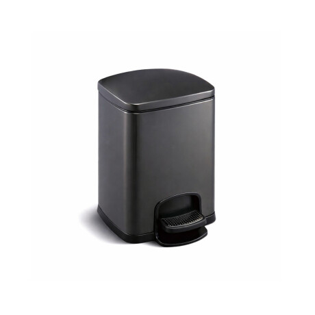 PREMIUM rektangulær pedalbøtte, 5 liter, soft close / matt svart #1