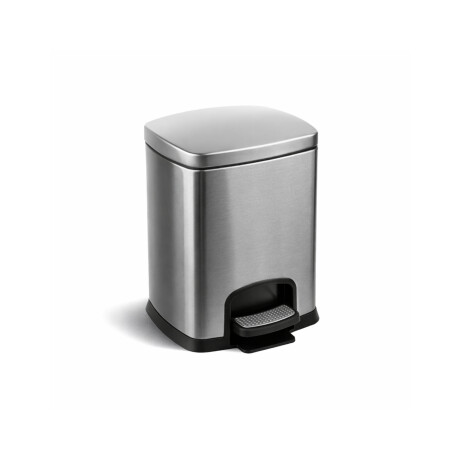 PREMIUM rektangulær pedalbøtte, 5 L, soft close / rustfritt stål, satinert #1