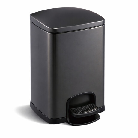 PREMIUM rektangulær pedalbøtte, 20 liter, soft close / matt svart #1