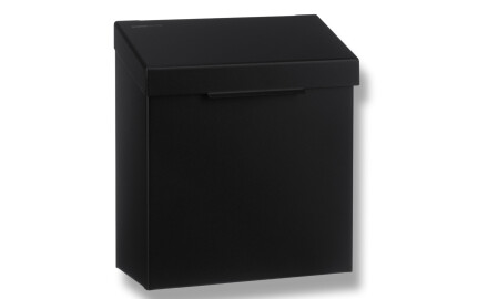 Beholder for hygienisk avfall, 4,5 l, R1-serien / rustfritt stål, matt svart