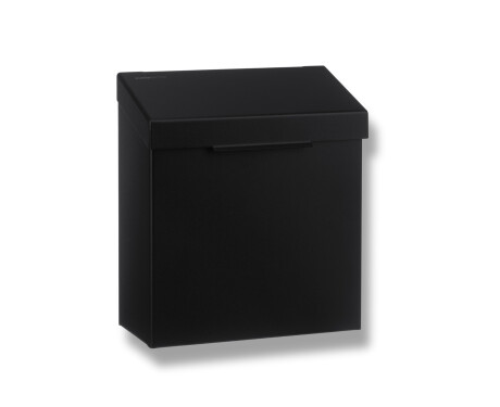 Beholder for hygienisk avfall, 4,5 l, R1-serien / rustfritt stål, matt svart