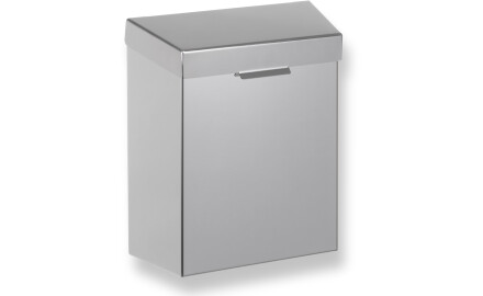 Beholder for hygienisk avfall, 4,5 l, R1-serien / børstet rustfritt stål