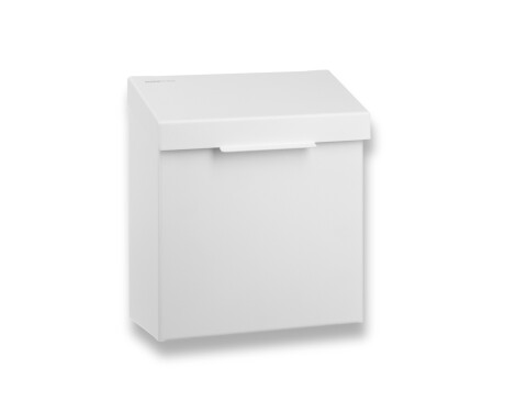 Beholder for hygienisk avfall, 4,5 l, R1-serien / rustfritt stål, matt hvit