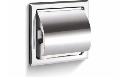 Toalettpapirholder / innfelt / krom